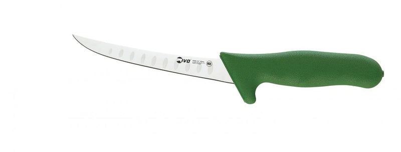 Curved Boning Knife with Granton